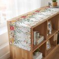 thumbnail image 6 of Spring Floral Table Runner, Watercolor Roses Eucalyptus Leaves Botanical Cotton Linen Table Runners 70 Inches Long, Dresser Scarf Runner for Dining/Kitchen/Coffee/TV Stands/Cabinets 13''x70'', 6 of 9