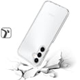thumbnail image 3 of For Samsung A16 5G Sturdy Ultra Thick 3mm Transparent Hybrid Case Cover - Clear, 3 of 3