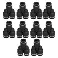 thumbnail image 5 of Hose Splitter Engraved Inner Diameter Convenient Disassembly Well Sealed 3 Way Joint for Automation Equipment Inner Diameter of Trachea 4mm, 5 of 5