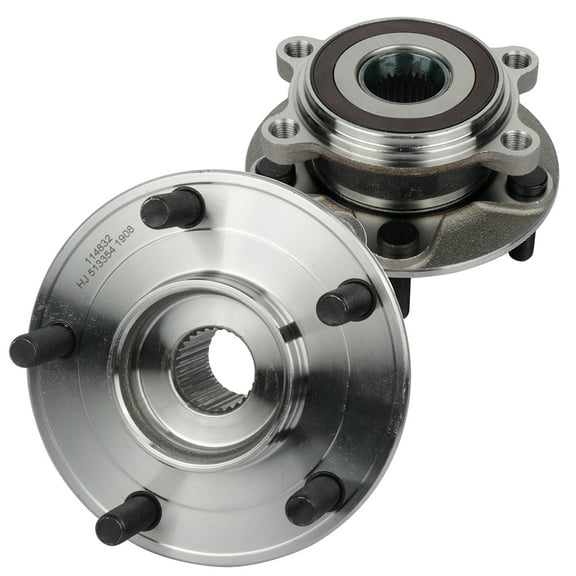 CCIYU 513354 Wheel Hub and Bearing Assembly Replacement For fit 2014-2017 For Mazda 3 Front Wheel Hubs 5 Lugs (2)