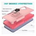 thumbnail image 4 of Rosebono Compatible With Samsung Galaxy A07 Case, Hybrid Case With Adjustable Integrated Ring Kickstand (Pink), 4 of 5