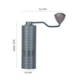 thumbnail image 3 of Molinillo de café Manual mejorado CNC profesional de acero inoxidable diamante ajustable Manual rebaba molienda de granos de café, 3 of 5