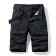 thumbnail image 2 of Pantalones Cortos de Carga de los Hombres de la Moda de Verano de Color Sólido Casual Atlético Elástico Pantalones Cortos de Cintura para el Uso Diario, 2 of 4