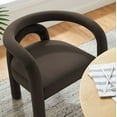 thumbnail image 4 of Modway Astrid Performance Velvet Upholstered Dining Chair in Cocoa, 4 of 9