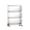 White, variant on Storage Cart Foldable Rolling Utility Cart with Wheels 3-Tier Organizer Shelf for Kitchen Pantry Living Room Bathroom Transparent Multilayer Rack for Home