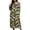 Green, variant on Women's Plus Halloween Nightgown Pumpkin Ghost Print Crewneck Long Sleeve Dress Fall Loungewear Sleep Maxi Dress