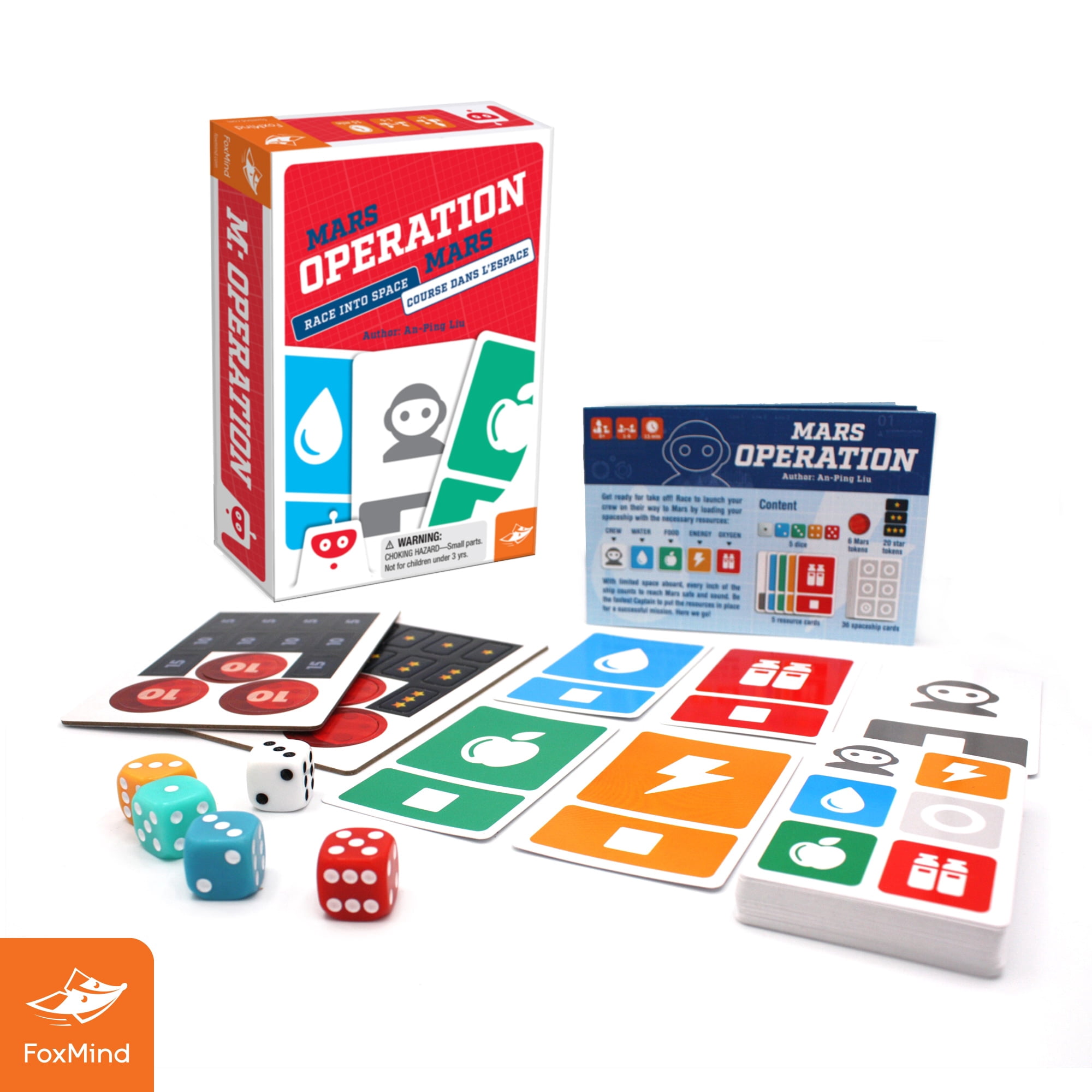 Mars Operation - A Logical Card Game With Robots In Space, Ages 8+