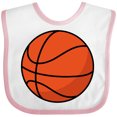 thumbnail image 3 of Inktastic Basketball Sports Ball Boys or Girls Baby Bib, 3 of 4