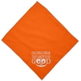 thumbnail image 3 of Up To No Good Screen Print Bandana Orange Small, 3 of 3