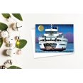 thumbnail image 3 of Santa and Reindeer Take the Ferry to Deliver Presents Holiday Card - 12 Holiday, 3 of 4