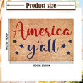 thumbnail image 3 of Independence Day 4th of July Entrance Door Mat Rustic American Flag Profile Traditional Patriotic Decor Outdoor Welcome Mat Non Carpet Rugs Floor Mat Decorative for Home Bathr, 3 of 8
