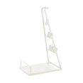 thumbnail image 1 of Soporte de vacío Soporte de almacenamiento de metal Ahorro de espacio 3 niveles Aspiradora de mano duradera Blanco, 1 of 7