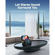 Ikarao Karaoke Machine with Screen, 2 Wireless Mics, 280W Peak Power, Portable Speaker for Music Party