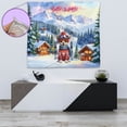 thumbnail image 4 of Hello Welcome Winter The Ski Toy Fox Terrier Snowy Day Tapestry Dog Lover Wall Hanging Backdrop Home Decor - 13013, 4 of 5