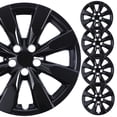 thumbnail image 4 of 16" Set of 4 Hubcaps Wheel Rims Cover for 2009-2019 Toyota Corolla & 2009-2014 Toyota Matrix Compatible with Steel Wheels Snap on Installation(16-inch,Black Lacquer), 4 of 13