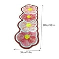 thumbnail image 3 of QTOCIO Flower Bedroom Bedside Blanket-living Room Coffee Table Blanket- Window Fully Covered With Blanket And Against-slip Carpet, 3 of 4