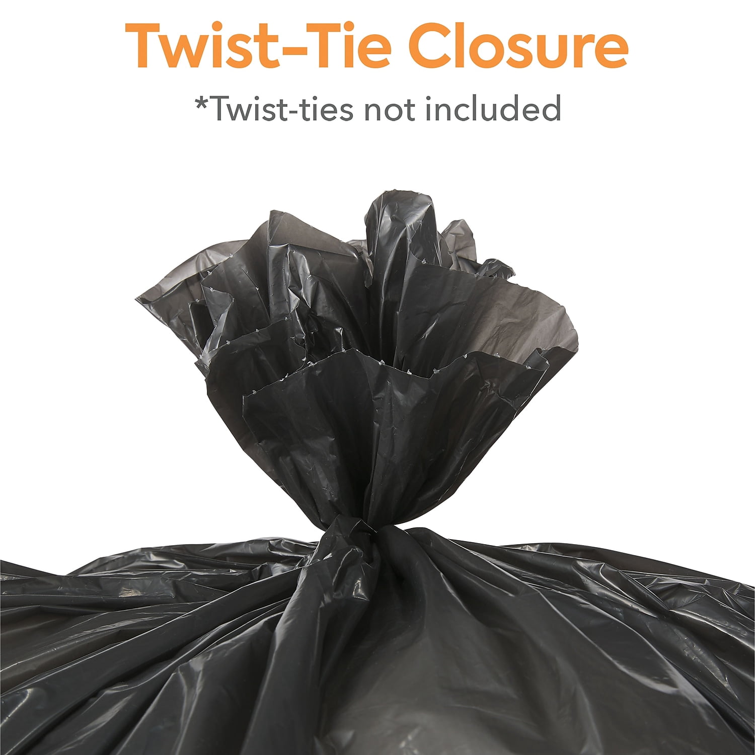 Staples Coastwide Professional 50-56 Gallon Trash Bag 43" x 48" Low Density 0.95 mil Black 100