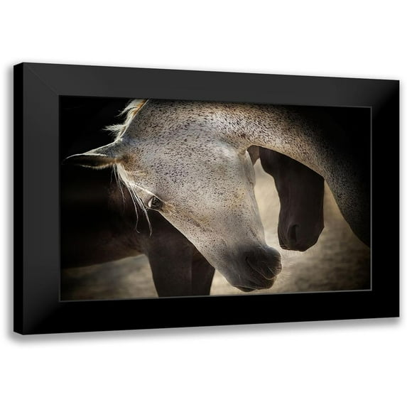 Lia, Adela 14x11 Black Modern Framed Museum Art Print Titled - Tenderness