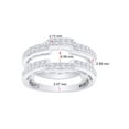 thumbnail image 3 of Round Shape White Cubic Zirconia Enhancer Guard Ring 10k White Gold Ring Size - 9.5, 3 of 3