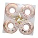thumbnail image 2 of 4 adornos navideños de donuts para fiestas, decoración del hogar, diseño de escena, árbol de Navidad Oro rosa, 2 of 9