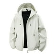 thumbnail image 1 of Veste Utilitaire de Sentier Unisexe Imperméable Coupe-Vent Capuche Ajustable Grande Taille Inclusive Randonnée Techwear Gorpcore Coquille d'Aventure, 1 of 2
