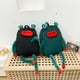 thumbnail image 4 of Mochila de rana Mochila de rana Oxford divertida Dibujos animados divertidos Mochila de rana linda y fea Mochila de compras linda, negro TUNC Sencillez, 4 of 5