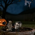 thumbnail image 3 of Halloween Outdoor Yard Signs with Stakes, Waterproof Acrylic Scary Zombie Pumpkin Scarecrow & Creepy Doll Path Markers, Spooky Lawn Decorations for Garden Walkway Party Props, 3 of 8