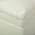 thumbnail image 5 of Christopher Knight Home Hastings Tufted Faux Leather Storage Ottoman by  Ivory, 5 of 9