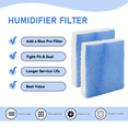 thumbnail image 3 of 2 Piezas HFT600 Filtro Absorbente T de Repuesto para Humidificador de Torre de Llenado Superior HEV615 y HEV620, en ComparacióN con la Pieza HFT600T, 3 of 5
