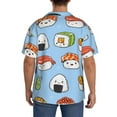 thumbnail image 5 of JUNZAN Mens Casual Button Down Shirts Short Sleeve Kawaii Sushi Print Shirt-Medium, 5 of 7