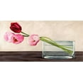 thumbnail image 2 of Mills, Shin 32x18 White Modern Wood Framed Museum Art Print Titled - Modern composition Tulips, 2 of 4