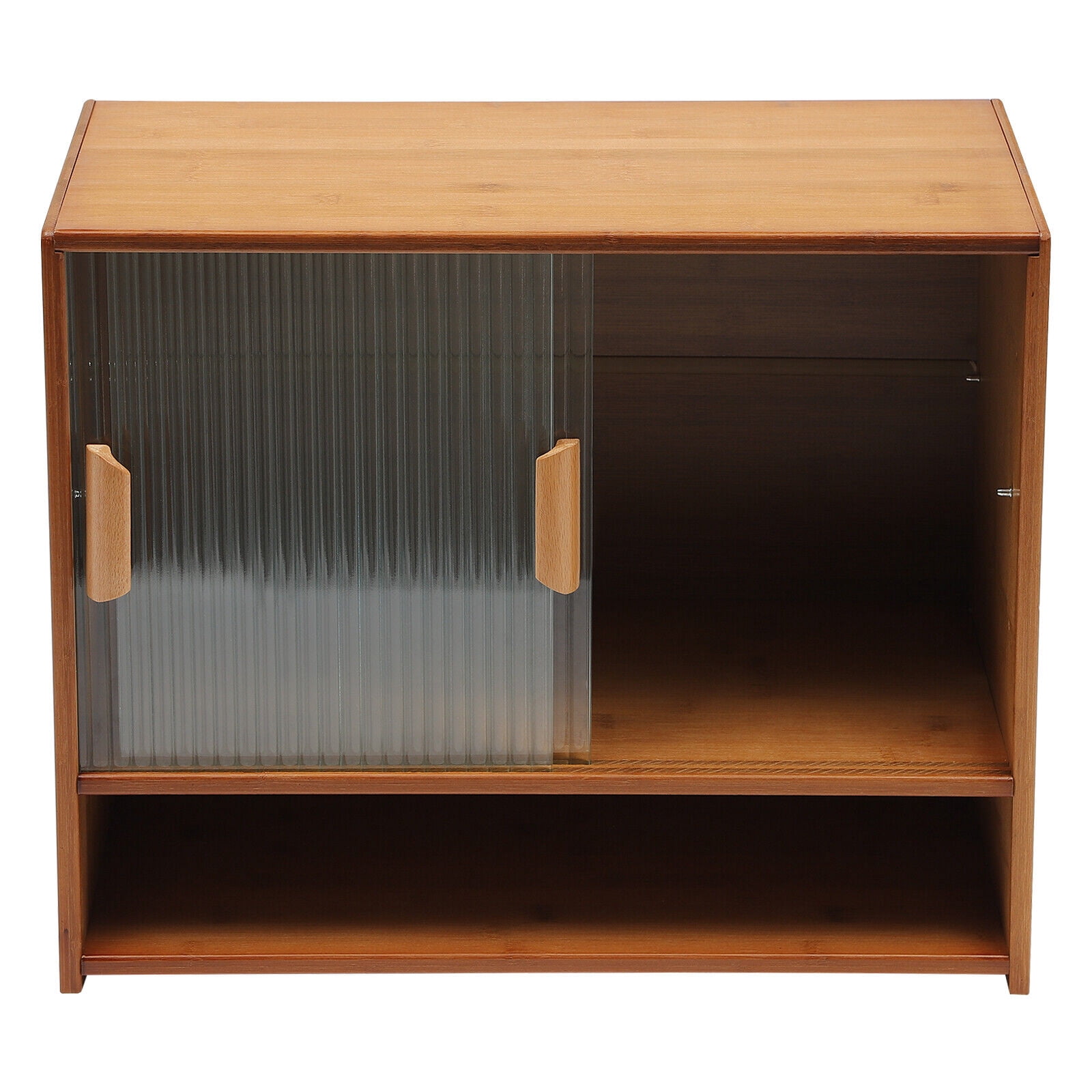 SENDERPICK Kitchen Pantry Sideboard Bamboo Small Storage Cabinet Sliding Door Cupboard