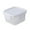 White, variant on 4 PCS BPA-Free Plastic Containers with Lids, 2.56" Small Food Storage Containers with Clamping, Meal Prep Container Reusable, Square Freezer Storage Jar Sauce Condiment Cup Container - Color 3