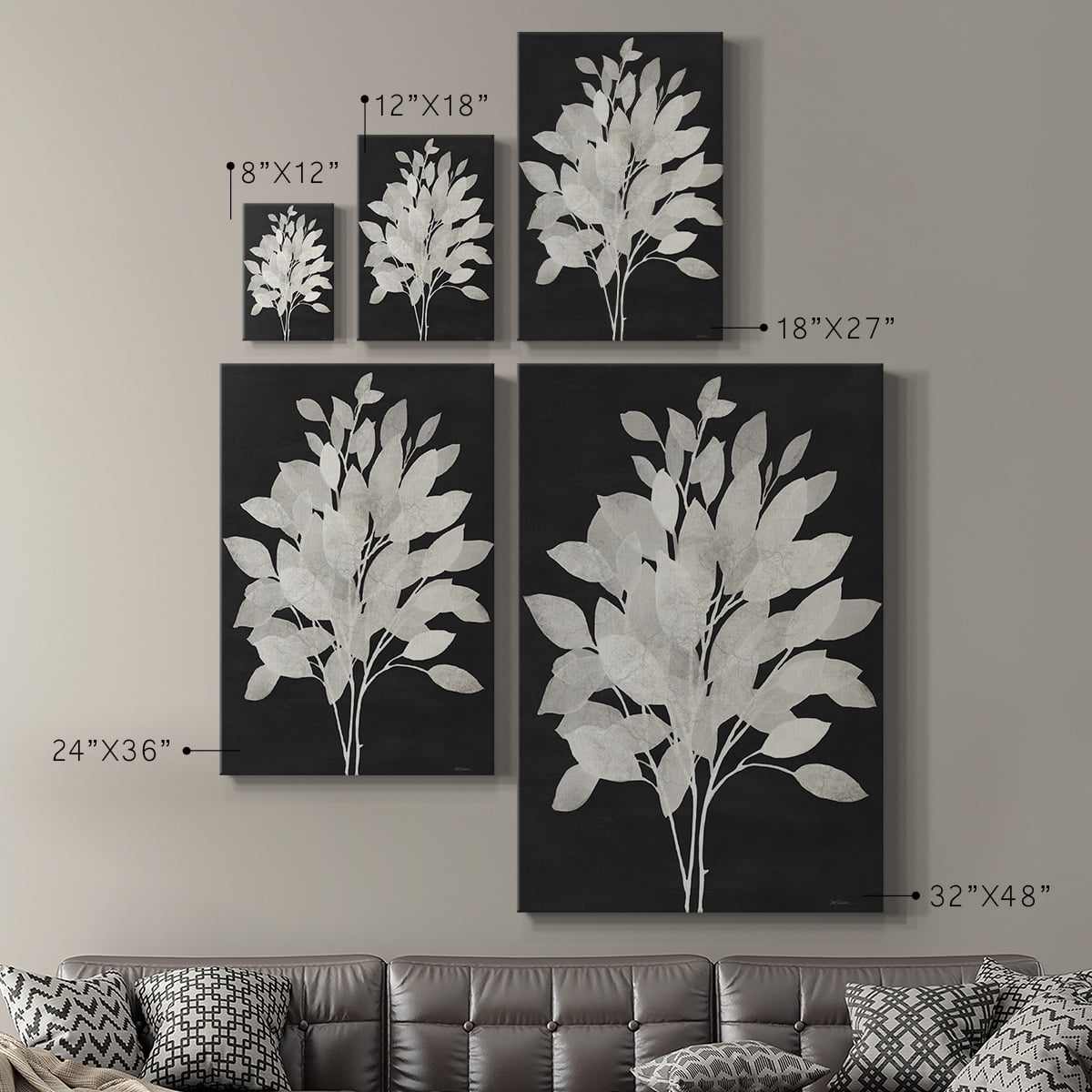 Misty Branches I Premium Gallery Wrapped Canvas - Ready to Hang