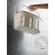thumbnail image 2 of Plastic Shower Caddy Tote - Hanging Bathroom Organizer with Handle, Portable Storage Basket Bin, 2 of 4