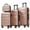 Rose Gold, variant on imerelez Luggage Sets 4 Piece - Lightweight & Durable Suitcases with Dual Spinner Wheels, Carry-On & Check-In Sizes for Travel & Business