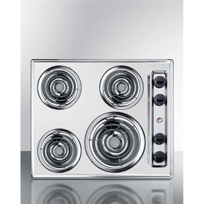 4 burner electric coil cooktop