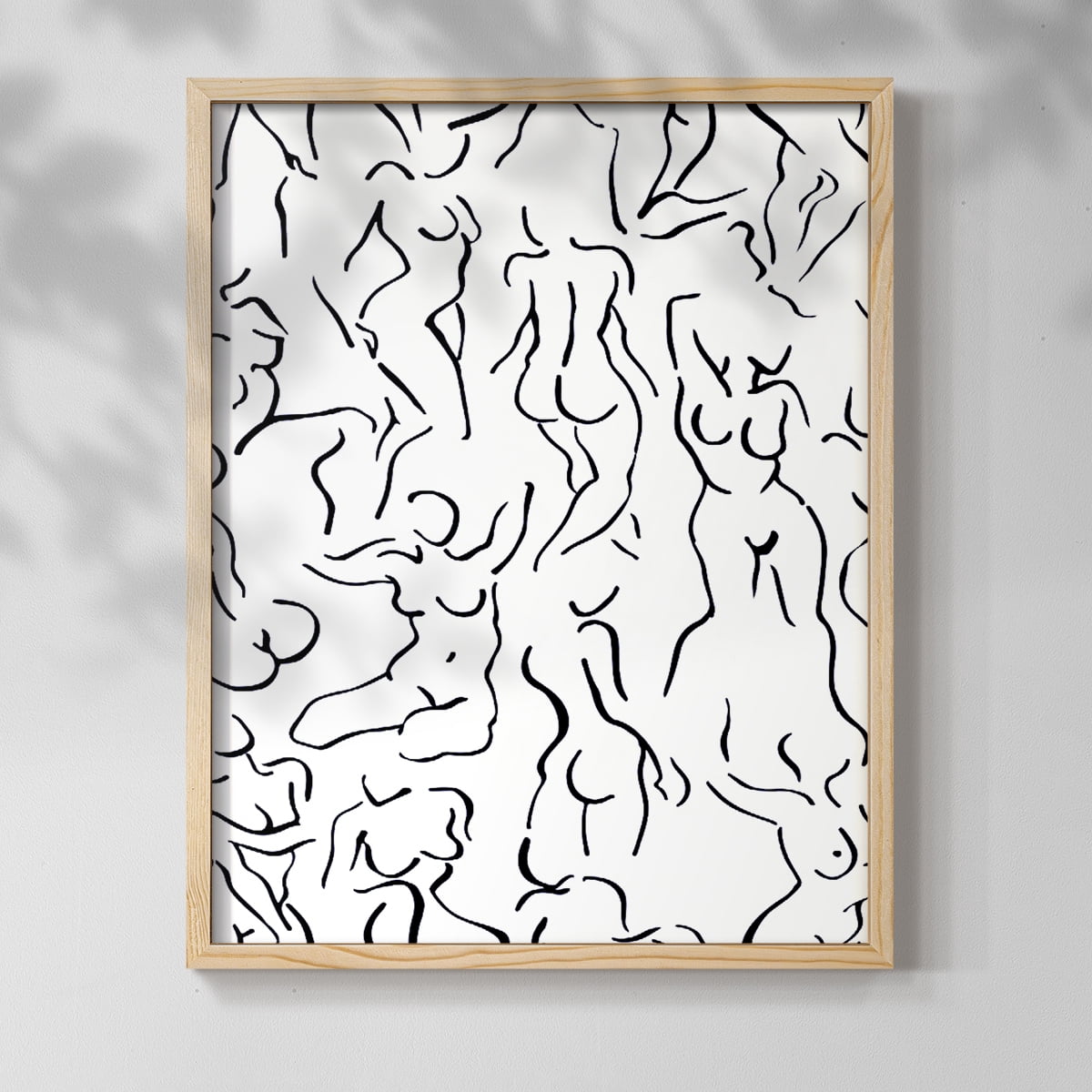 Vintage Floral Print CXXXIV - 10in. x 8in. Vintage Framed Print in Natural Wood Frame