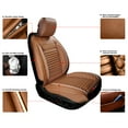 thumbnail image 2 of Leadwolf 2PCs Front Car Seat Covers Leather for Cadillac for Escalade 1999-2000 2 Seats Airbag Compatible Waterproof Soft Front Set Cushion Protector Brown, 2 of 7