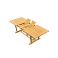 thumbnail image 6 of 11-Piece Teak Dining Set: 94" Rectangle Extendable Table + 10 Charleston Stacking Armless Chairs, 6 of 10