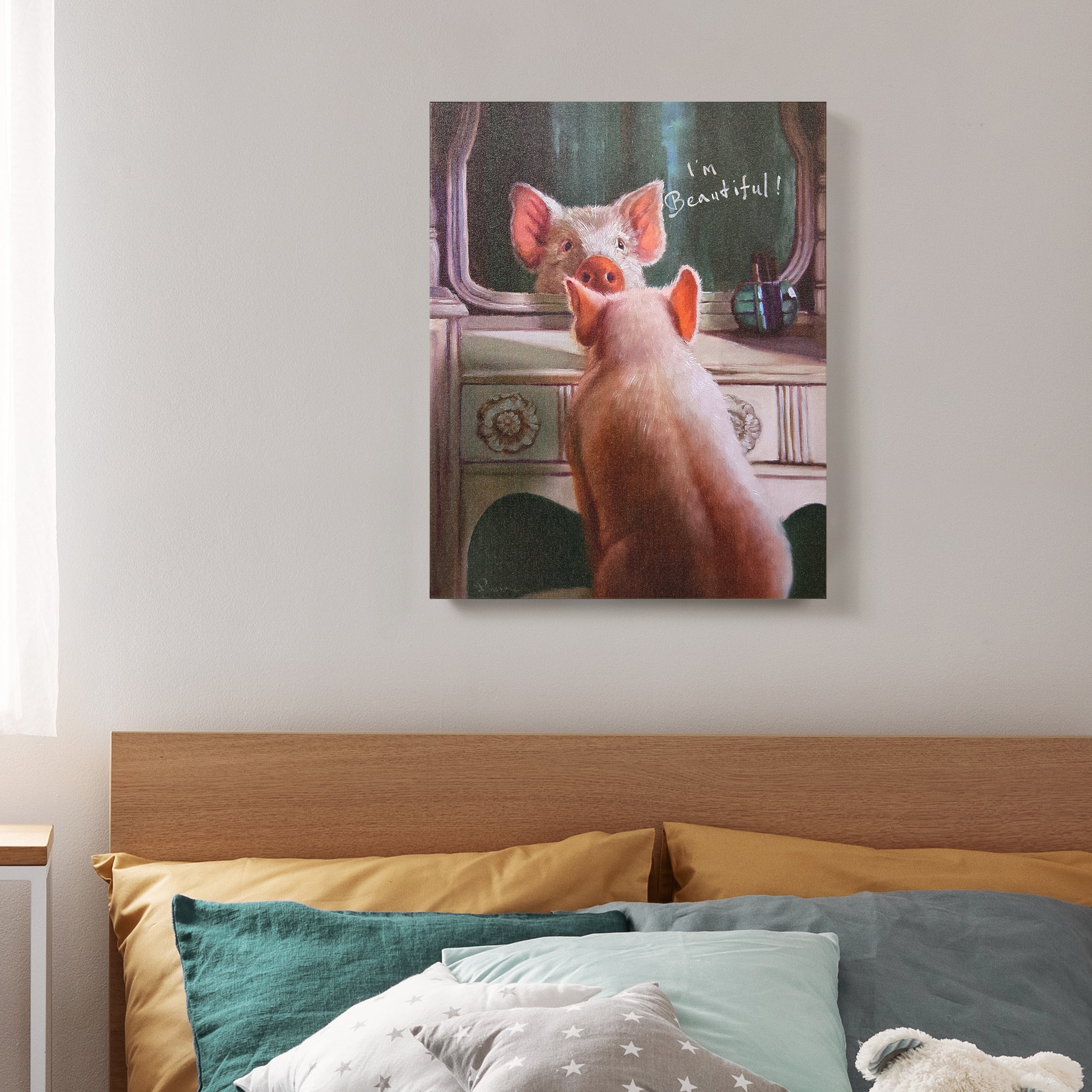 Empire Art Direct Affirmation III Graphic Art Print on Wrapped Pig Canvas Wall Art, 20" x 16" x 2", Ready to Hang