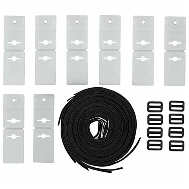 Kit de Fijación de Carrete de Cubierta Solar para Regla de Piscina, Correas de Ajuste para Cubierta de Piscina para Piscinas Enterradas