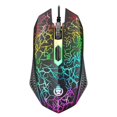 thumbnail image 4 of D620 Gaming Keyboard and Mouse Bundle Kit, Rainbow led Light effect Crack Backlit USB Computer Gaming Wired Keyboard and mice bundle set RGB LED Backlit 104 Keys and Mouse combo set, 4 of 6