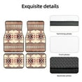 thumbnail image 5 of ZICANCN Waterproof Car Floor Mats Full Set, Aztec Red Ethnic Indian Automotive Carpet Mats for Vehicle Trucks Suv Jeep, 4 Pieces, 5 of 6