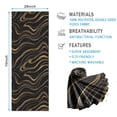thumbnail image 2 of Black Gold Marble Pattern Hot Yoga Mat Towel Non Slip for Hot Yoga - Quick-Drying Yoga Mat Cover with 4 Corner Pockets with Travel Bag - Hot Yoga Towel Non Slip Grip Moisture Wicking Sweat 70"x26", 2 of 6