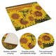 thumbnail image 2 of 4pcs Creative sunflower heat insulation placemat, simple and hanging non-slip, 2 of 4