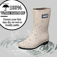 thumbnail image 2 of AUXDIQ Wellington Boots Women Mid-calf Wellies Waterproof Rain Boots Outdoor Garden Shoes, 2 of 6