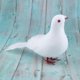 thumbnail image 5 of Falsas Plumas Artificiales De Espuma , Blanco, Palomas De Pie De Cola Pájaros artesanales con plumas, 5 of 8