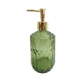 thumbnail image 2 of EGNMCR Storage Containers Textured Glass Soap Dispenser Refillable Liquid Hand Soap Dispenser For Bathroom Premiums Pump Bottle For Shower Gel Shampoo Lotion Kitchen Sink Decor Glass vial, 2 of 6
