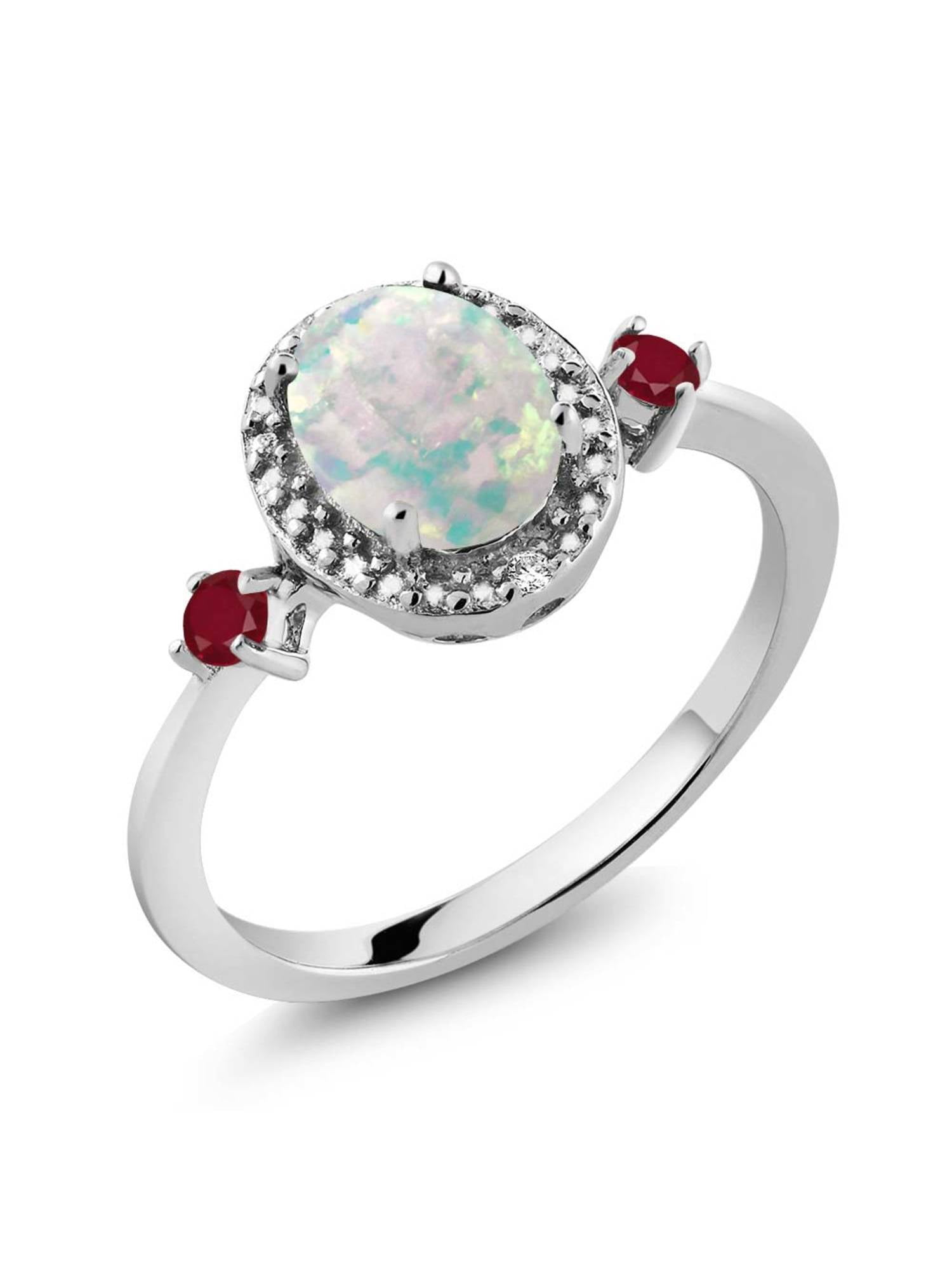 opal and ruby rings